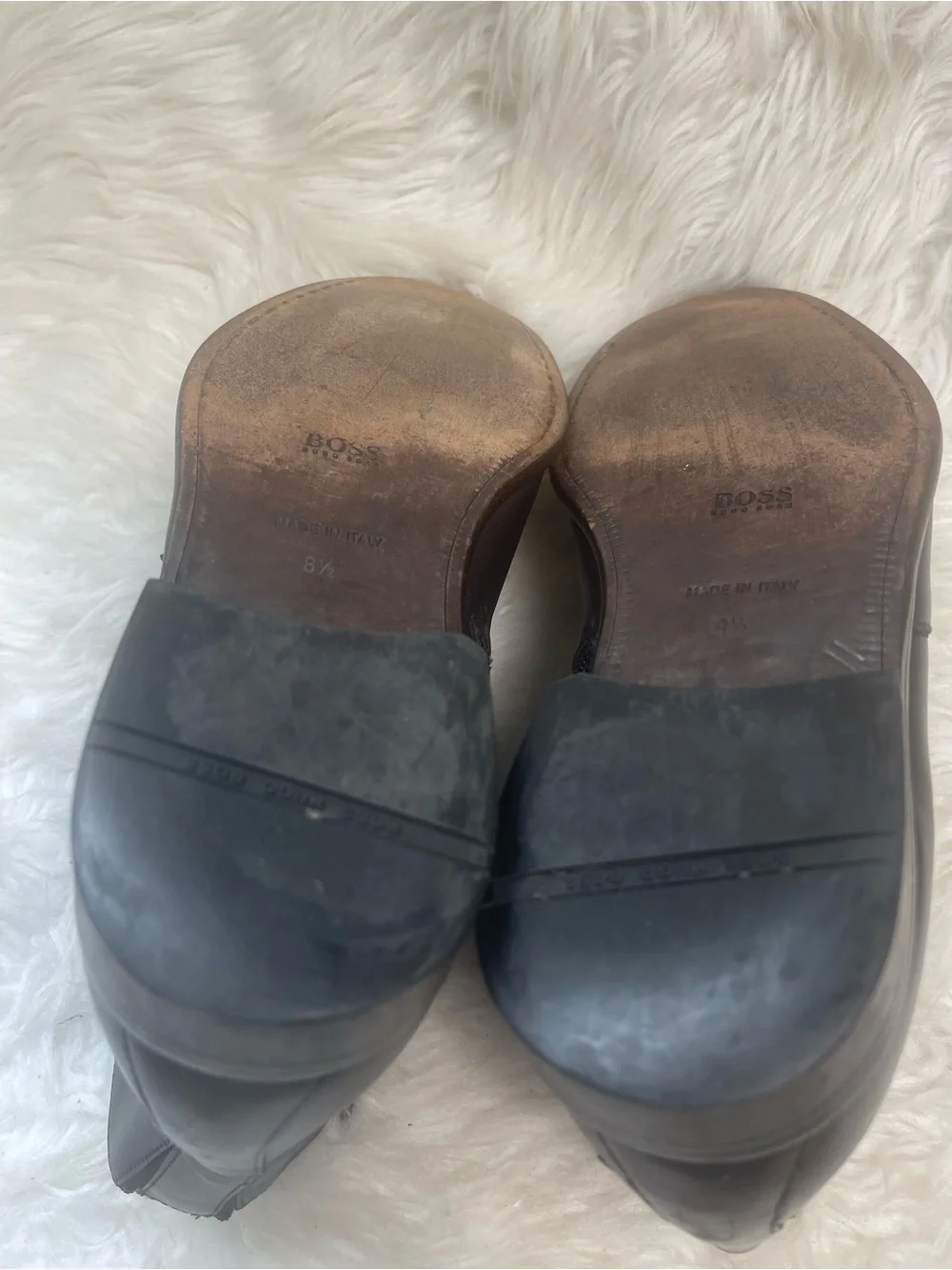 Hugo Boss Men's  Leather Dark Brown Chelsea Ankle Boots SZ8.5